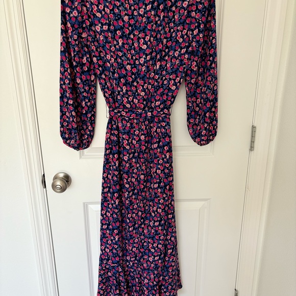 J. Crew Tie-waist midi dress in dotted floral, Size 2 - Picture 6 of 7